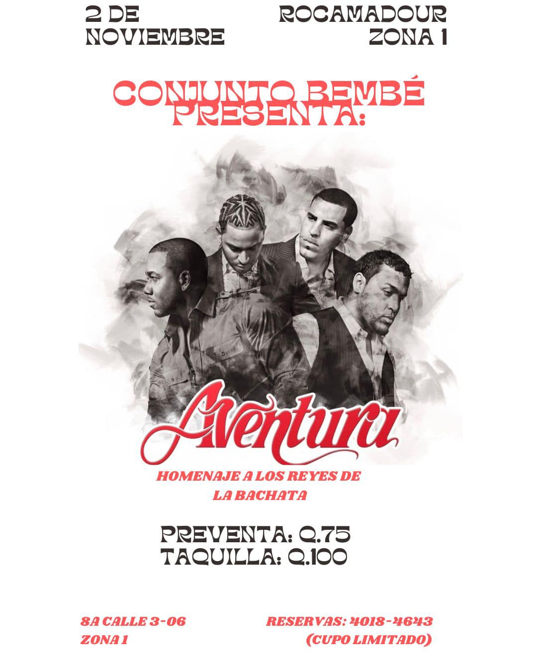 Concierto tributo a Aventura