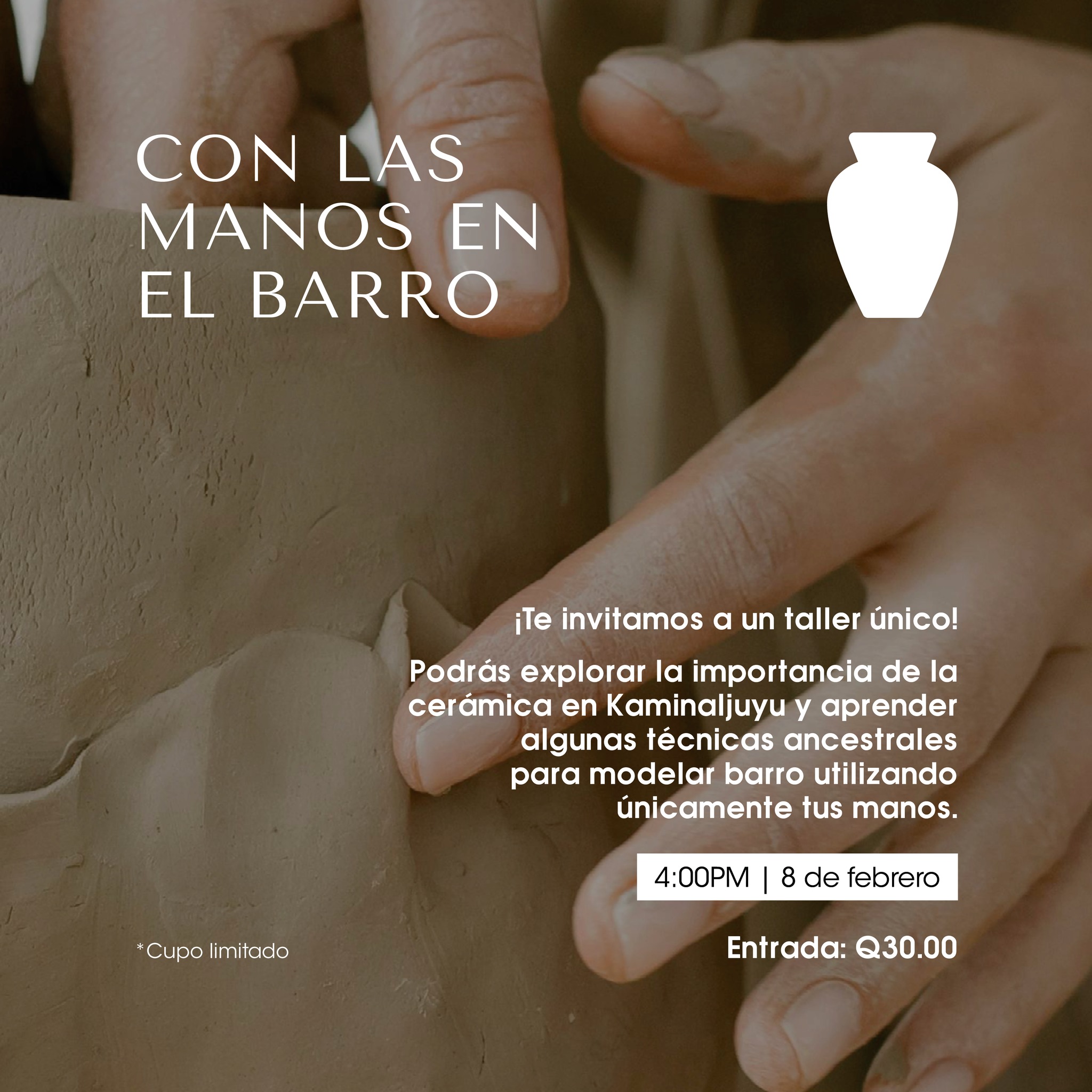 Con las manos en el barro