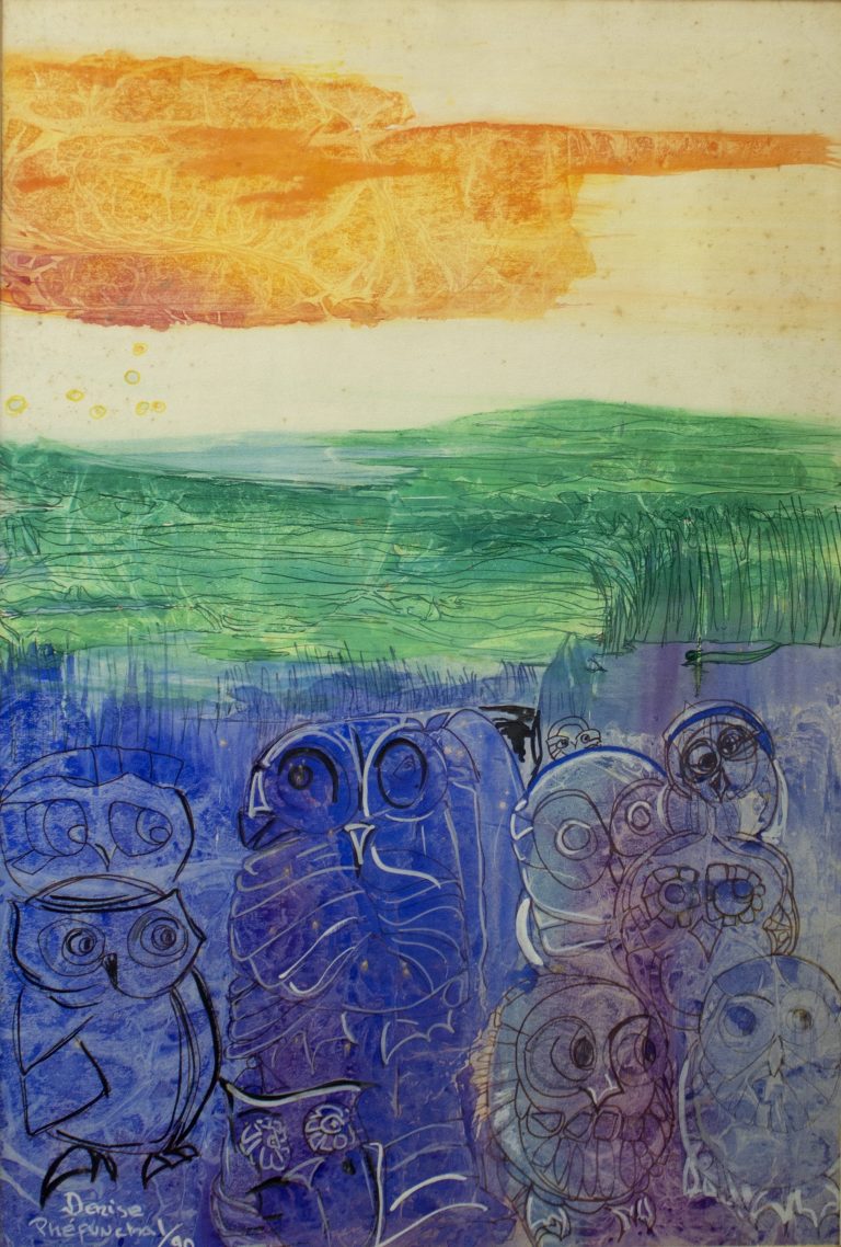 Secuencia de búhos y un Sol confundido – Denise Phé-Funchal