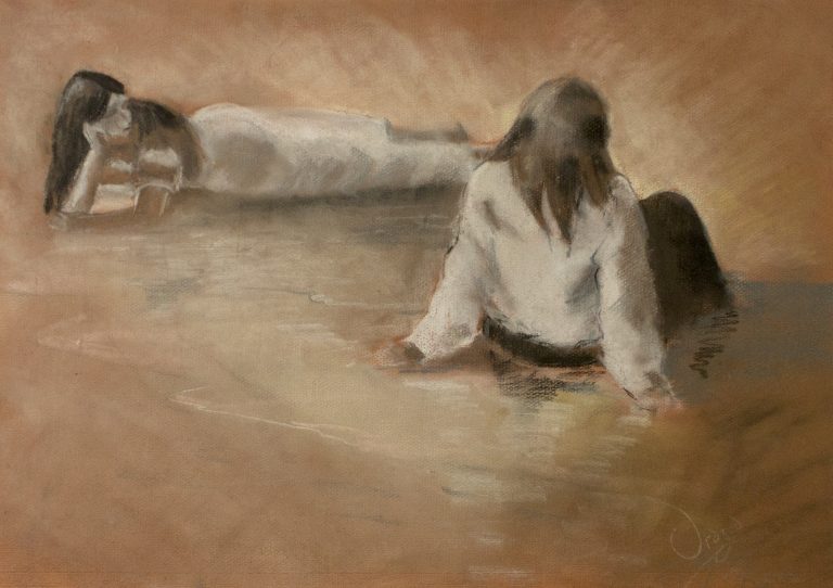 En la playa – Ana Rosa Orozco